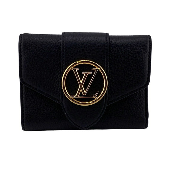 Louis Vuitton Portefeuil LV Wallet Compact Pont Neuf Black Trifold - Picture 1 of 10